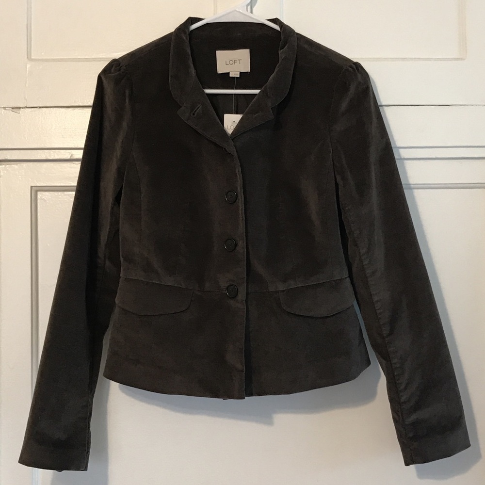 Ann Taylor | Velvety Blazer with Peplum Hem